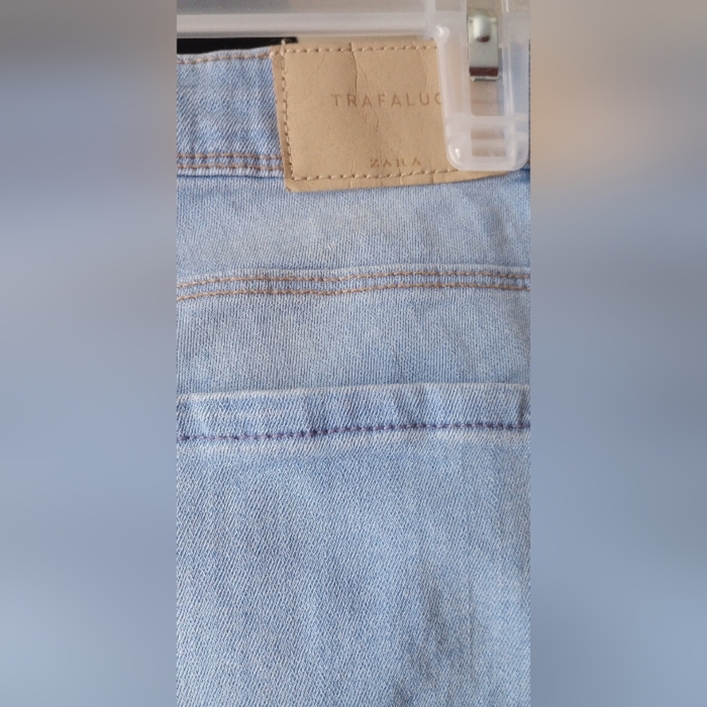 Zara Women's Sky Blue Skinny Jeans Sz 2-4 - Picture 5 of 5